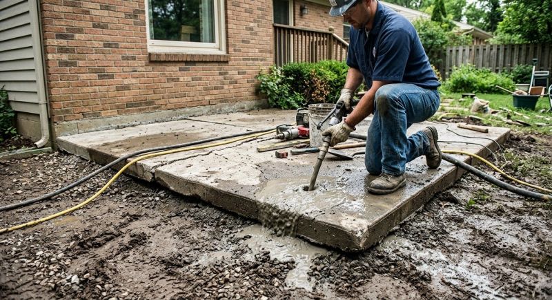 Concrete Patio Raising in Denver, CO