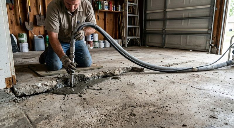 Garage Settling Repair in Des Moines, IA