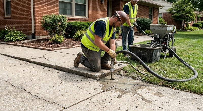 Patio Mudjacking in Des Moines, IA