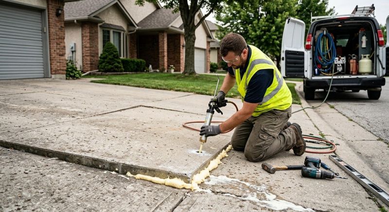 Concrete Poly Jacking in West Des Moines, IA