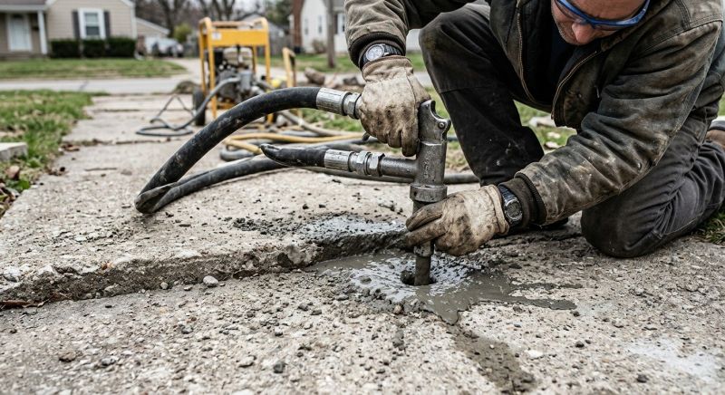 Concrete Slab Jacking in Des Moines, IA