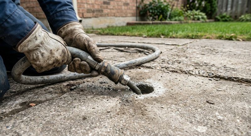 Patio Mudjacking in Des Moines, IA