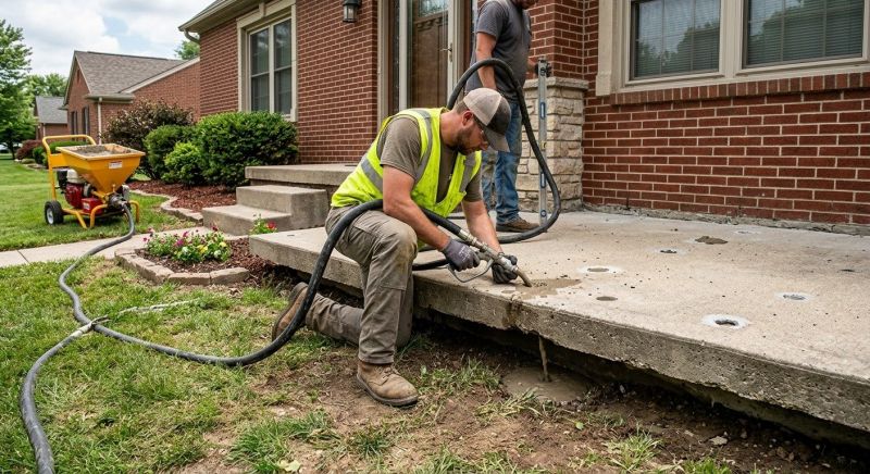 Patio Raising in Des Moines, IA