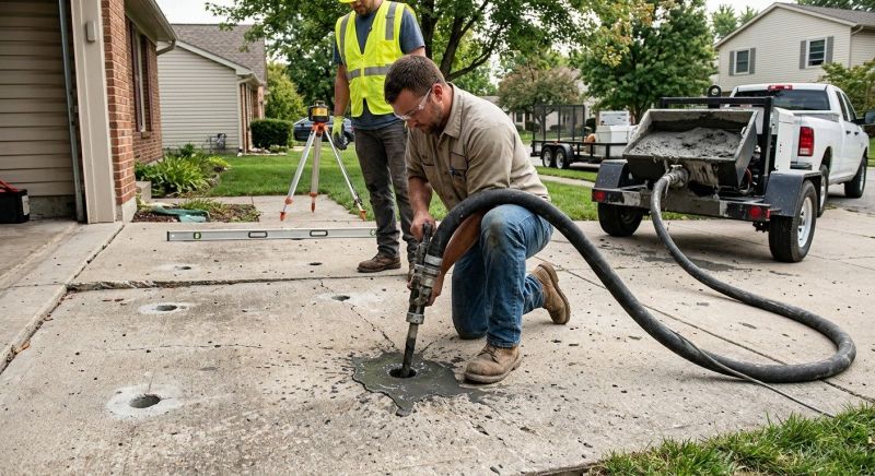 Slab Leveling in Des Moines, IA