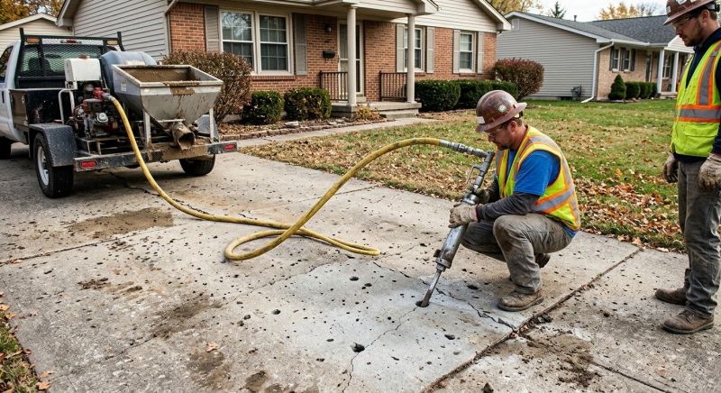 Sunken Driveway Lifting in Miami Dade County, FL