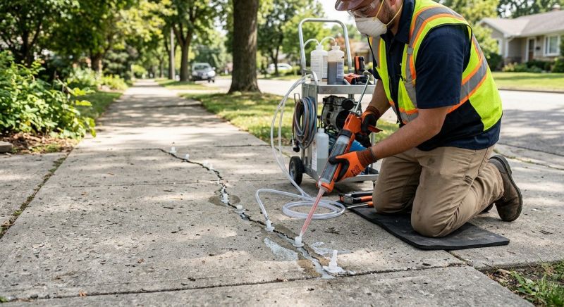 Sunken Sidewalk Repair in Corpus Christi, TX