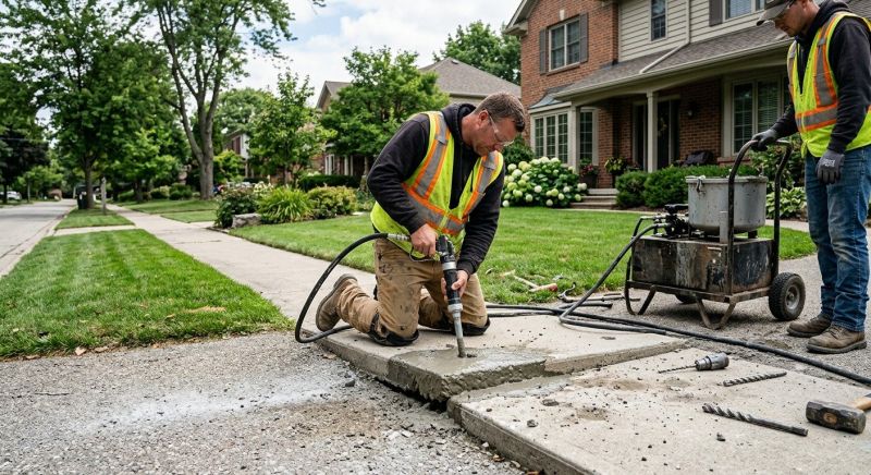Sunken Sidewalk Repair in San Antonio, TX