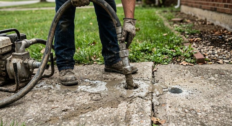 Sunken Slab Repair in Des Moines, IA